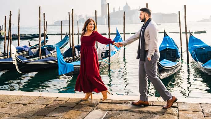 Venecia: Sesión de fotos en la Plaza de San Marcos y los Canales