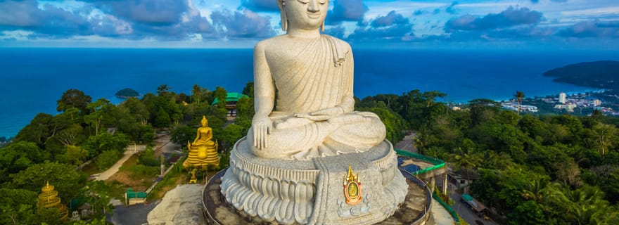 Phuket : visite citadine, grand Bouddha, parc des tigres et canopée