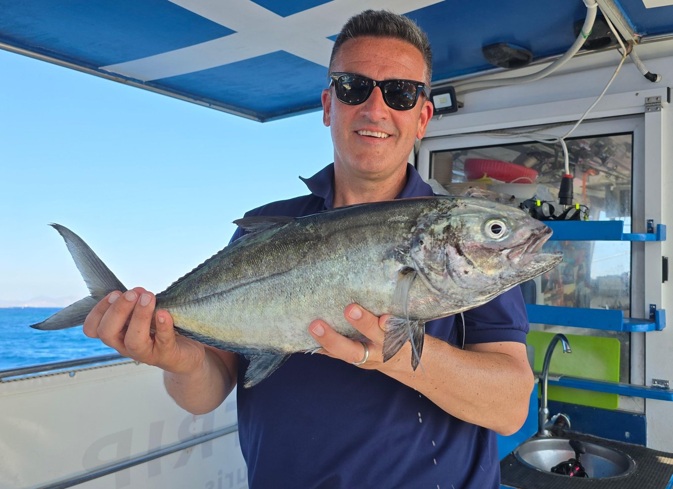 Rhodos: Fisketur, snorkling, grill og professionel guide