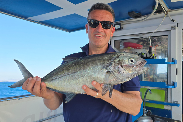 Rhodes: Fishing Trip, Snorkelling, BBQ, & Professional Guide