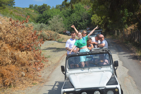 Alanya: Excursión 2 en 1 a la Cueva Dim, el Río Dim y Safari en Jeep