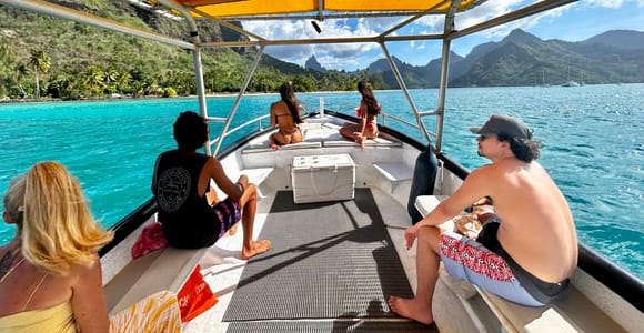 Moorea 4H Shared Boat Tour Whale Swimming and Snorkeling