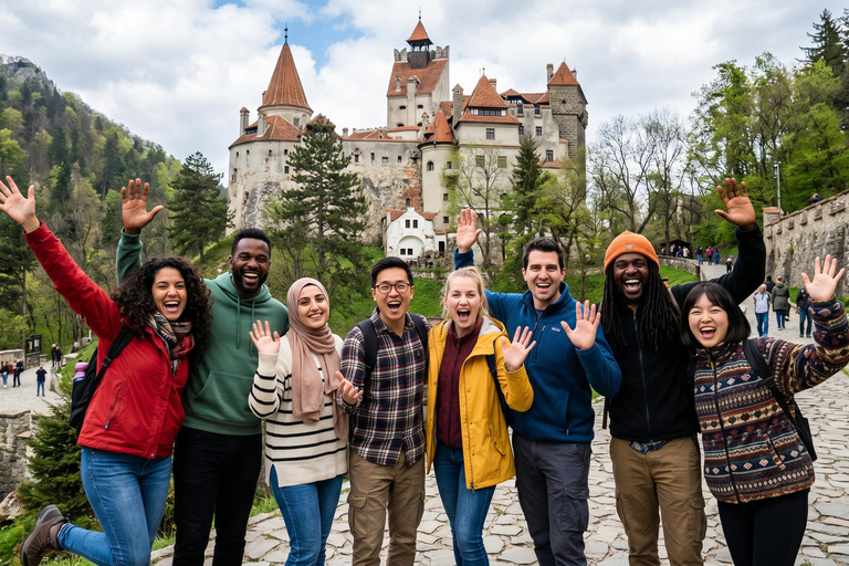 Bucharest: Wednesday’s Nevermore, Bran & Peles Castles Tour Audio guide in 24 languages