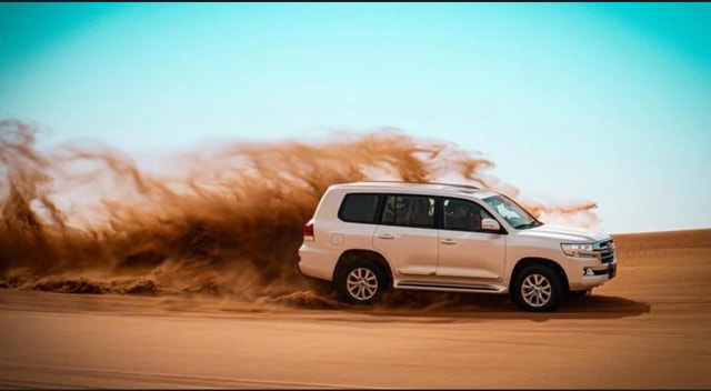 Doha: Relax Desert Safari, Camel Ride, Inland Sea, Swimming