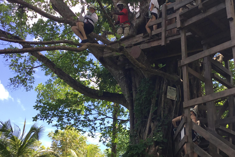 Montego Bay : Trou bleu, chutes de la rivière Dunn et excursion en tyrolienne