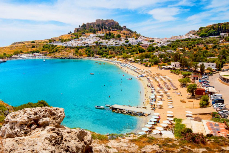 Rhodos hamn till Lindos: Tur och retur med ledig tid!