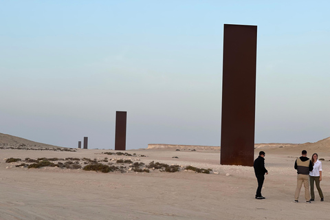 West Qatar tour to Richard Sierra sculpture,Umbrella Rock