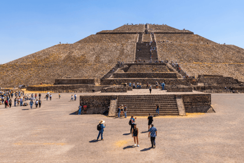 Teotihuacán: Tour guidato con le Piramidi del Sole e della Luna