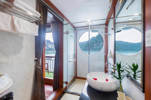 Hanoi/Port : 2-Day Ha Long & Lan Ha Bay on Luxury Cruises Limousine Bus from Hanoi to Ha Long