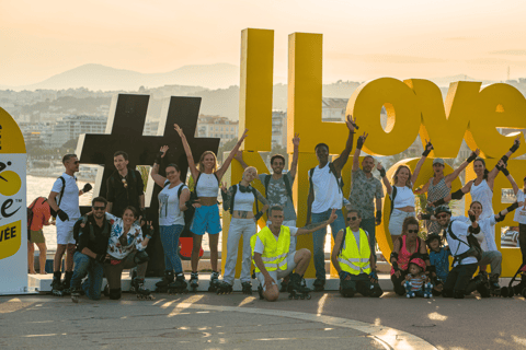 Rollerblading in Nice at sunset, local food, and live music!