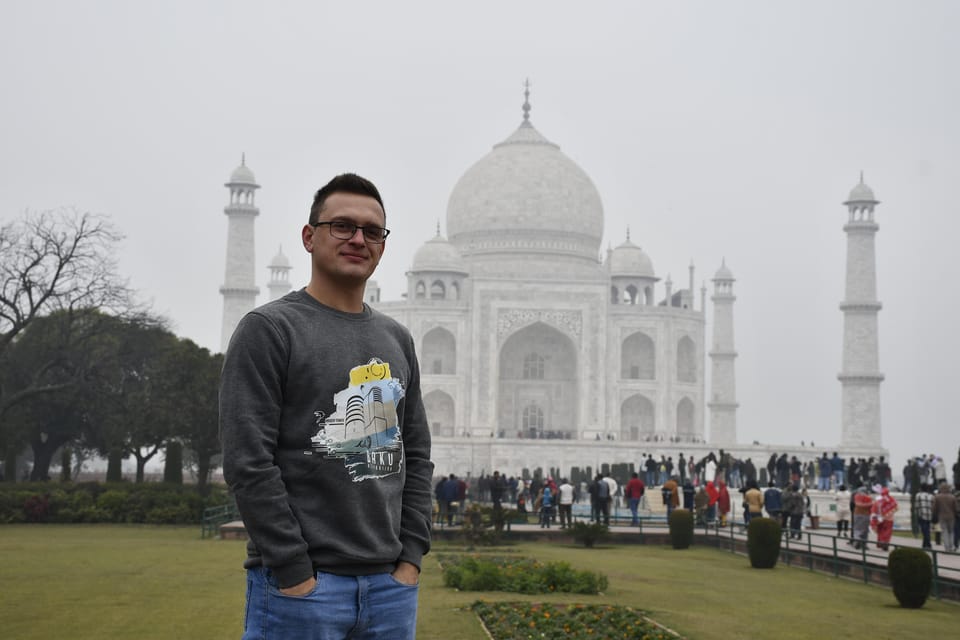 Från Delhi Taj Mahal soluppgång och Agra Fort Tour med guide