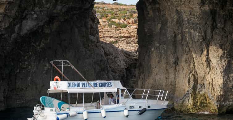 De Gozo: Em torno de Comino, Lagoa Azul, Lagoa de Cristal e Cavernas