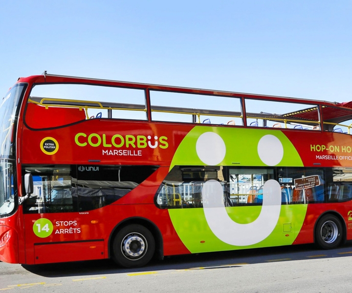 Marseille: Colorbüs City Sightseeing Bus Tour
