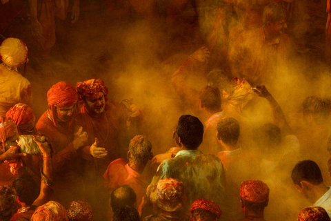 Holi Celebration Day Trip to Mathura & Vrindavan with Guide