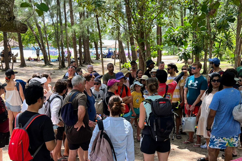 Krabi: Odisseia pelas ilhas Hong e Paraíso em lancha rápidaPasseio turístico