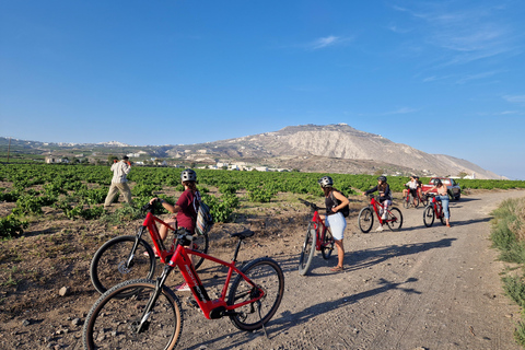 Santorini: Upplevelse av elcykelturFrån Vlichada: Santorini södra rutt guidad E-Bike-tur