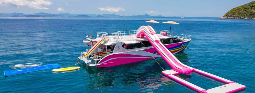 Phuket : Phi Phi Khai ou île Maiton en hors-bord/catamaran