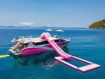 Phuket: Ilha Phi Phi Khai ou Maiton de lancha/catamarã