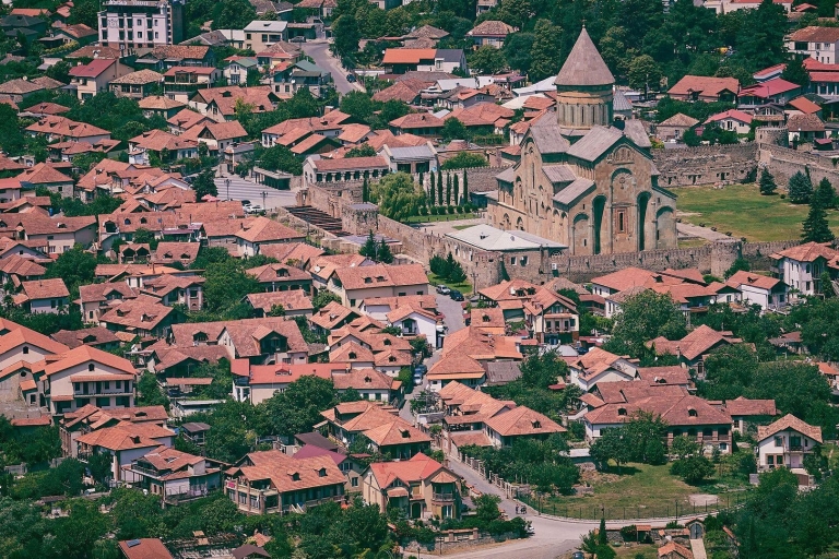 Mtskheta, Jvari, gori, uflistsikhe, history and panorama