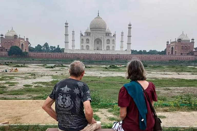 Visite express du Taj Mahal, le même jour, depuis JaipurTransport + Guide + Déjeuner + Droits d&#039;entrée