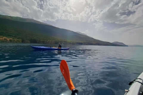 Kayaking Lake Ohrid with BBQ, from Ohrid.