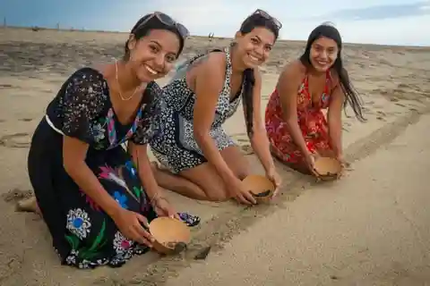 Puerto Escondido : Excursion pour libérer les bébés tortues