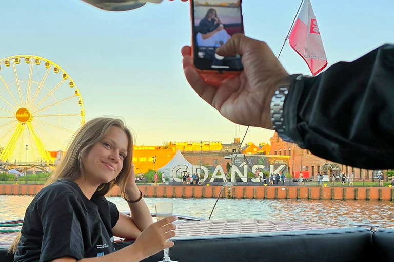 Gdańsk: Eko Rejs po Motławie o zachodzie słońca z Prosecco