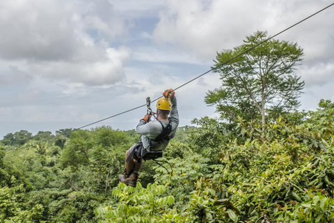 From San José: Sarapiquí Zipline, Horse Ride & Lunch