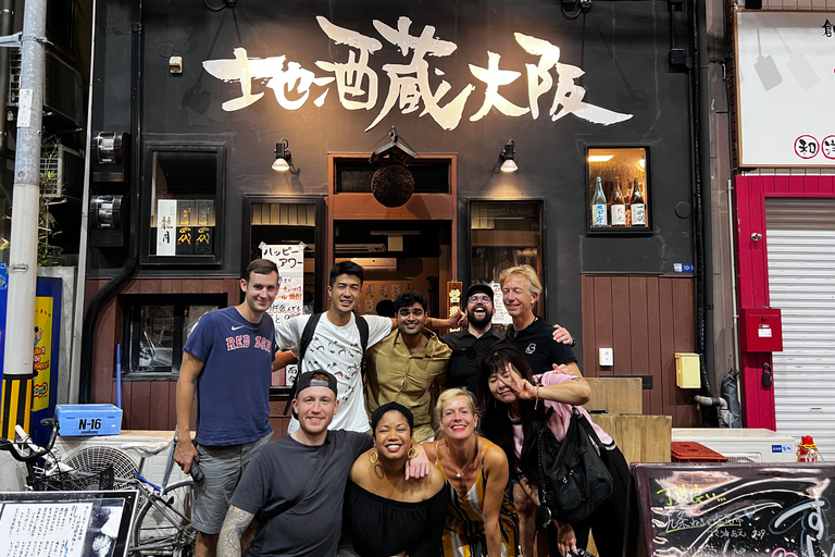 Tournée des bars d'Osaka dans le quartier de Dotombori et Uranamba