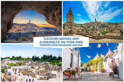 Polignano a Mare/Bari: Alberobello und Matera auf eigene Faust