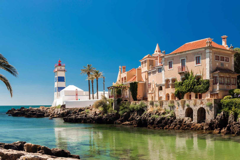 From Lisbon: Tour Sintra, Pena Palace, Regaleira and Cascais Private Tour