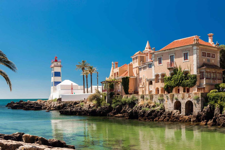 From Lisbon: Tour Sintra, Pena Palace, Regaleira and Cascais Private Tour