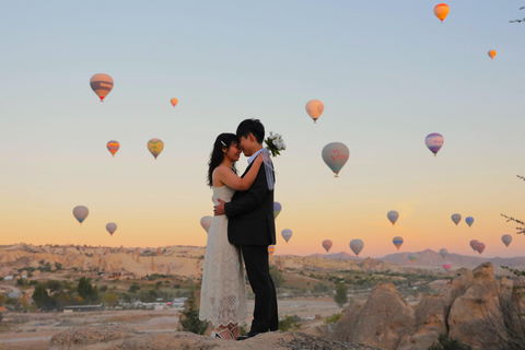 Visite de la zone photo de la Cappadoce en montgolfière