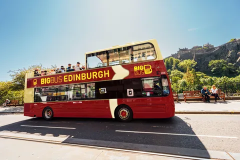 Edinburgh: hop-on-hop-off-tour met open bus