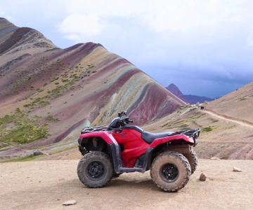 From Cusco: ATV Tour to Rainbow Mountain with Meals