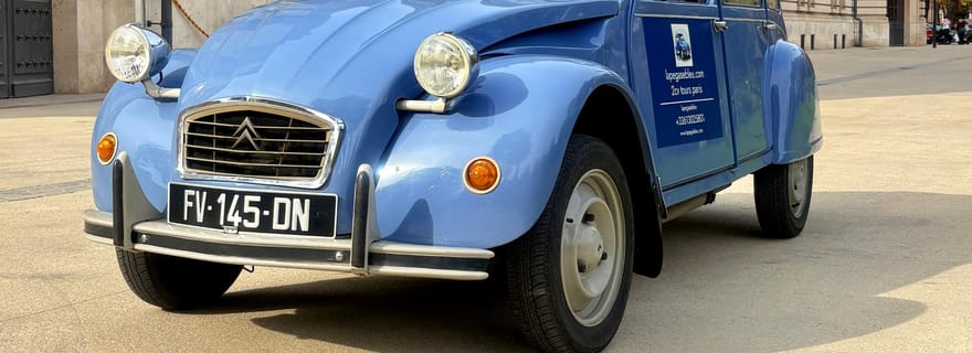 Paris: Visite Classique á bord d'une 2CV