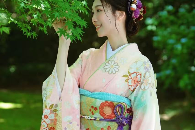 Tokyo: Asakusa Kimono Rental with Professional Hair Couple Kimono Plan