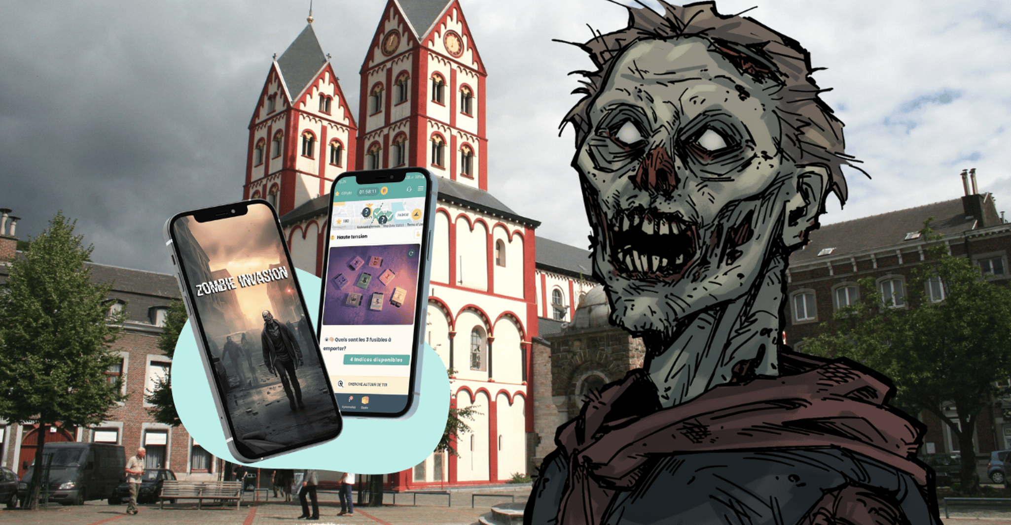Spiele "Zombie Invasion" Lüttich , Outdoor-Flucht Spiel - Hizvo