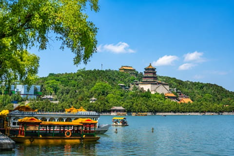 Beijing: Imperial Waterway Boat+Summer Palace SelfGuidedTour
