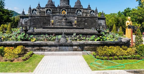 Bali (Lovina): Tour with Meditation in Temple & Hot Springs