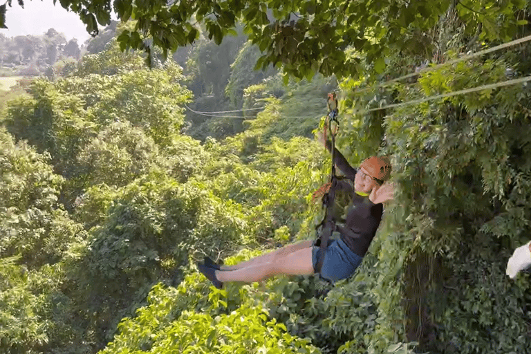 Vang Vieng:Zipline,Kayak,Nam Xay,Lagoon 2&Optional Paramotor Full-Day Adventure with Morning Paramotor