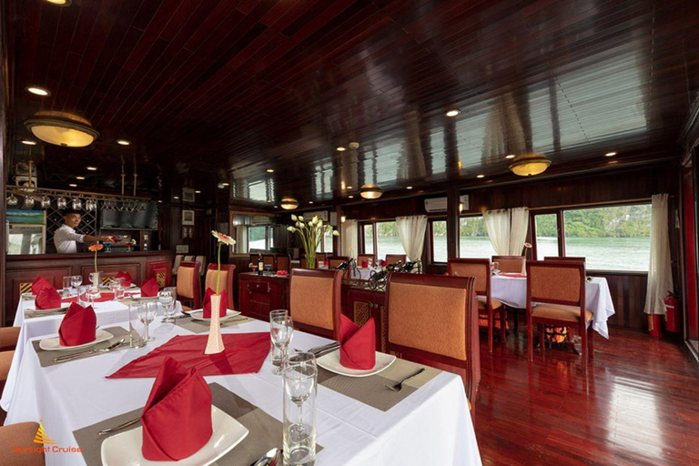 Overnight at Ha Long Bay cruise 2D1N 5 stars CruiseHalong Bay 2D1N with 4 star cruise