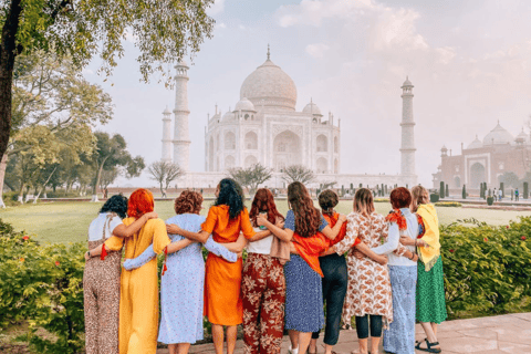 From Delhi: Taj Mahal & Agra Trip by Gatimaan Express Train Chair Car Train with Car and Guide