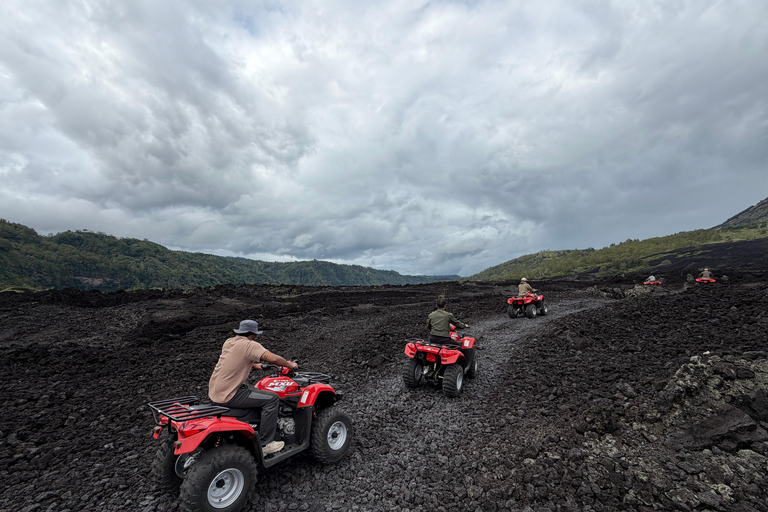 Bali: Mt Batur Black Lava ATV Quad Bike Adventure Tandem Quad Ride with Round Transfer