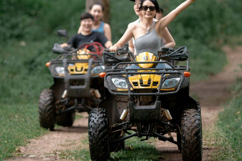 Chiang Mai Adventure: Rafting, ATV & Elephants Experience. Bamboo rafting (4km.) & 1 hrs. ATV.