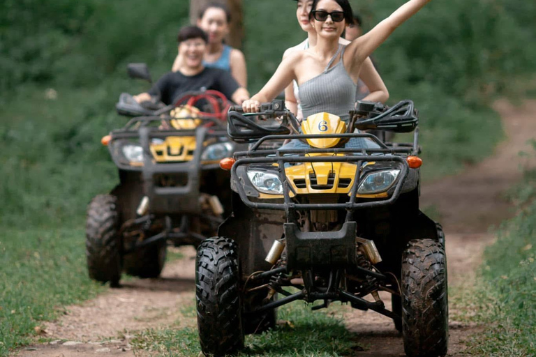 Chiang Mai Adventure: Rafting, ATV & Elephants Experience. Bamboo rafting (4km.) & 1 hrs. ATV.