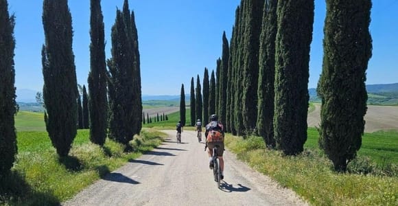 Siena: Crete Senesi Bike Tour with Optional Farm Tasting