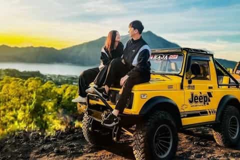 Ubud: Mount Batur Sunrise Jeep Tour, Black lava & Breakfast - Image 3