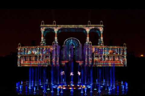 Delhi: Evening at Akshardham With Light Show &amp; Local DinnerAkshardham Water &amp; Light Show With Car + Guide