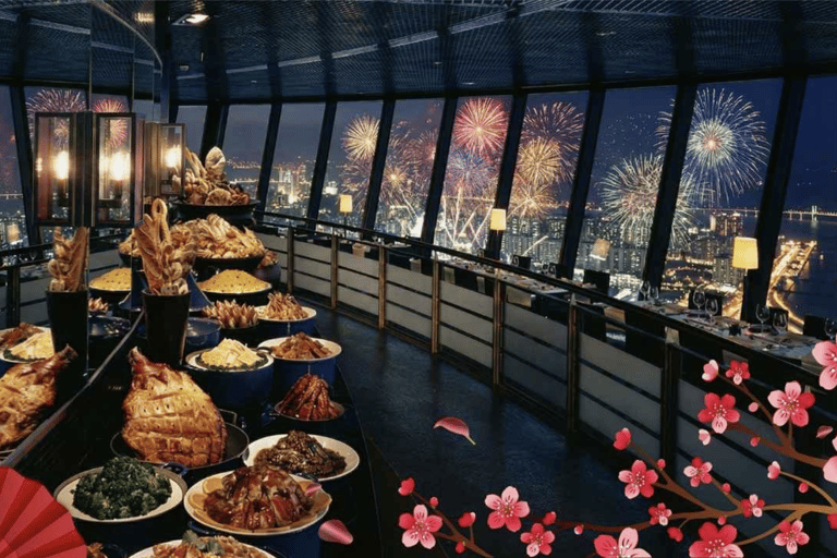 Macau: 360 Café Buffet Dining at Macau Tower with City Views 2026 Spring Promotion Dinner Buffet with OD Ticket - Adult